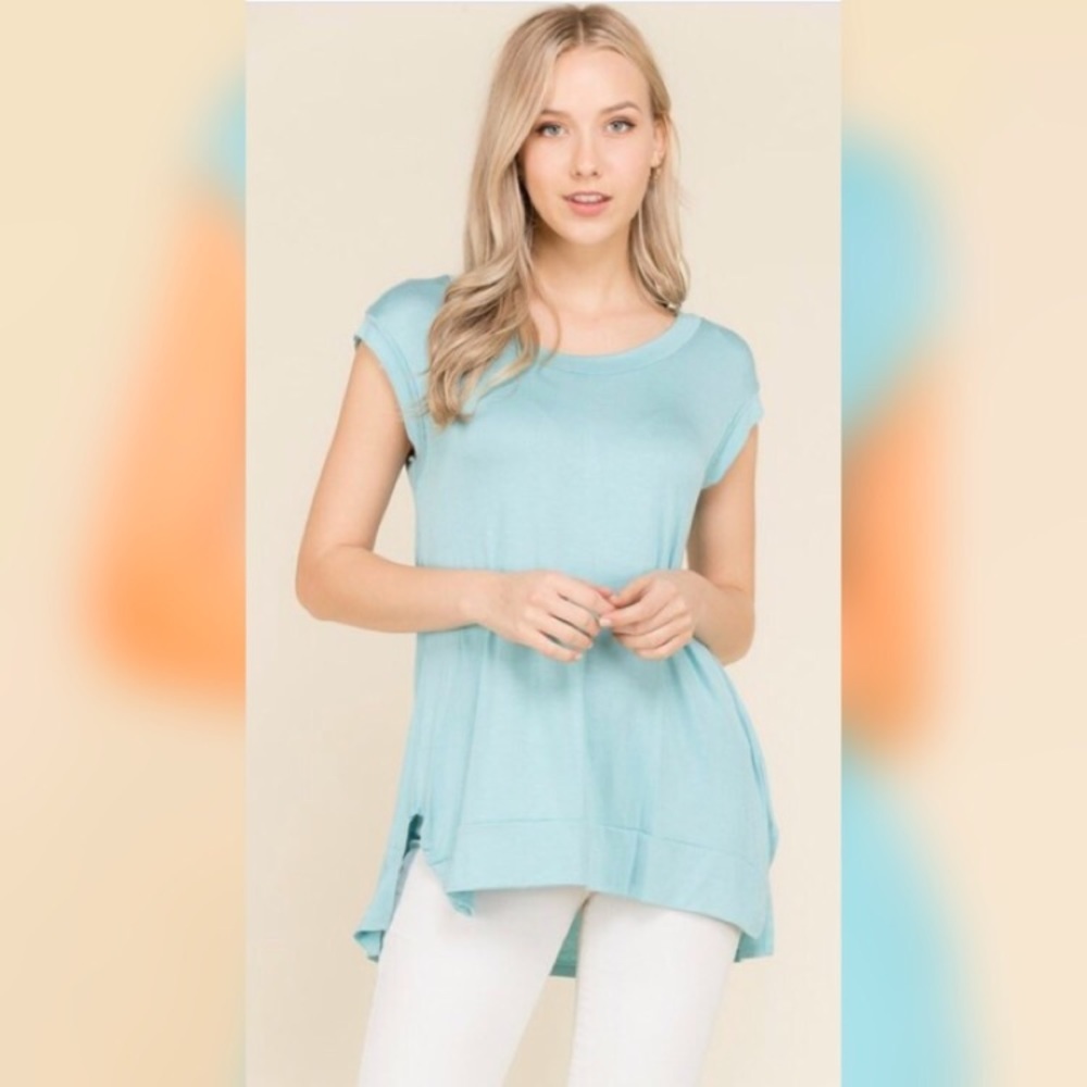 Last! Aqua loose fit tunic